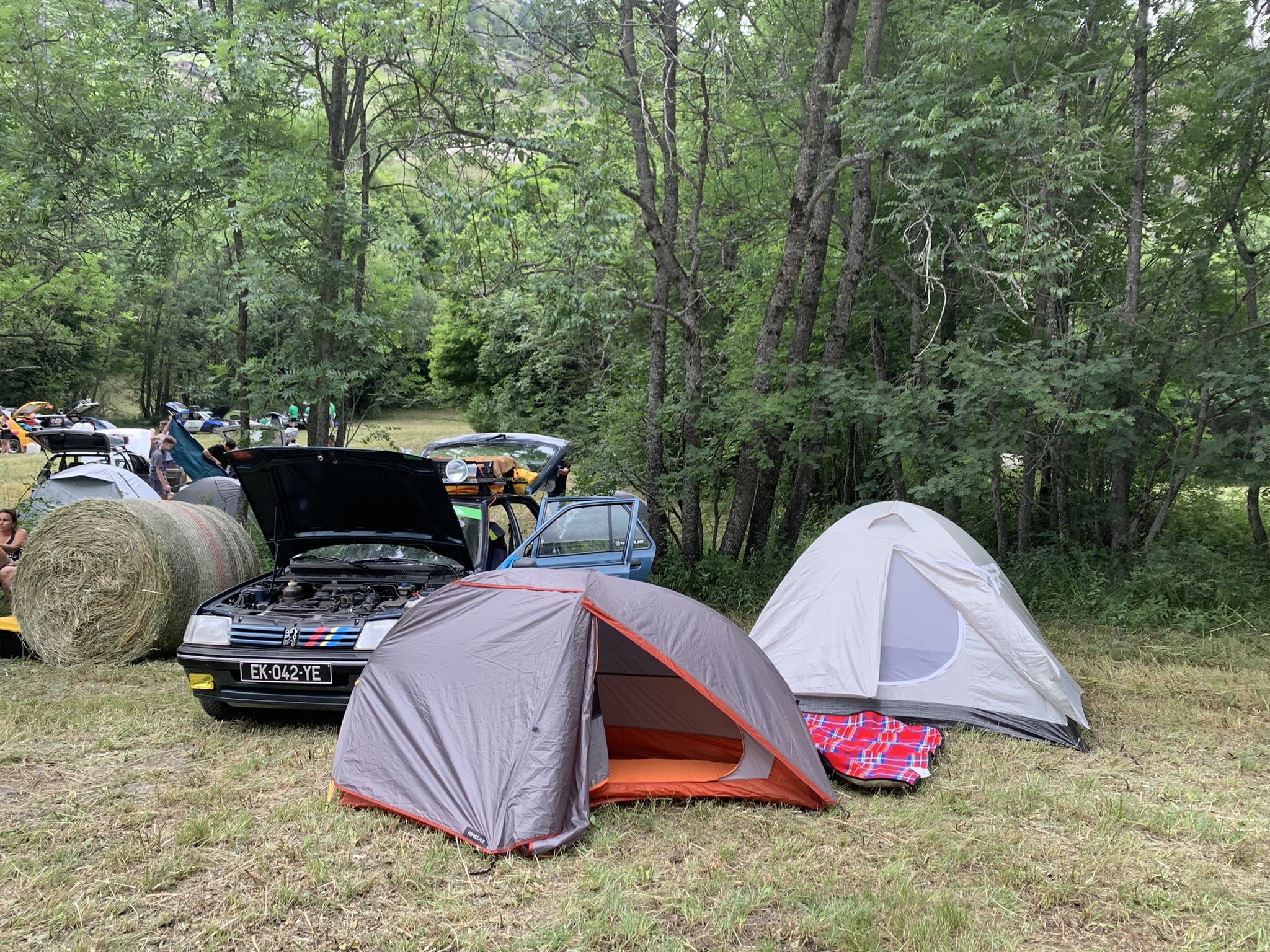 Le campement du premier soir