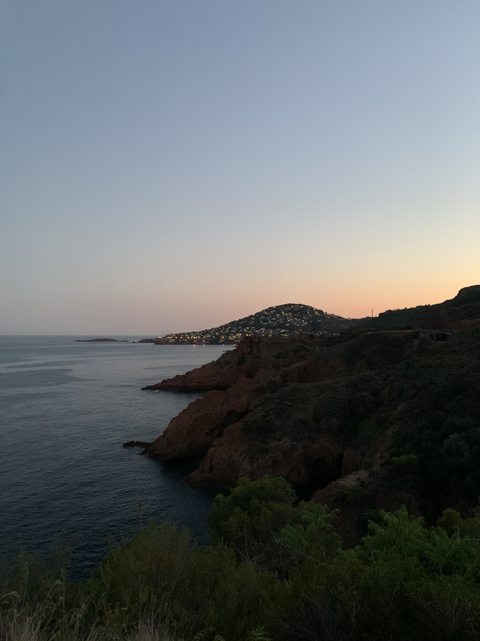 Coucher de soleil vers Théoule-sur-Mer