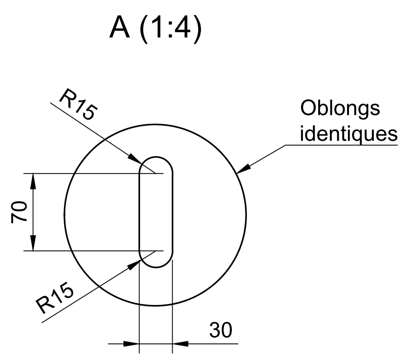 Mise en plan détail oblong